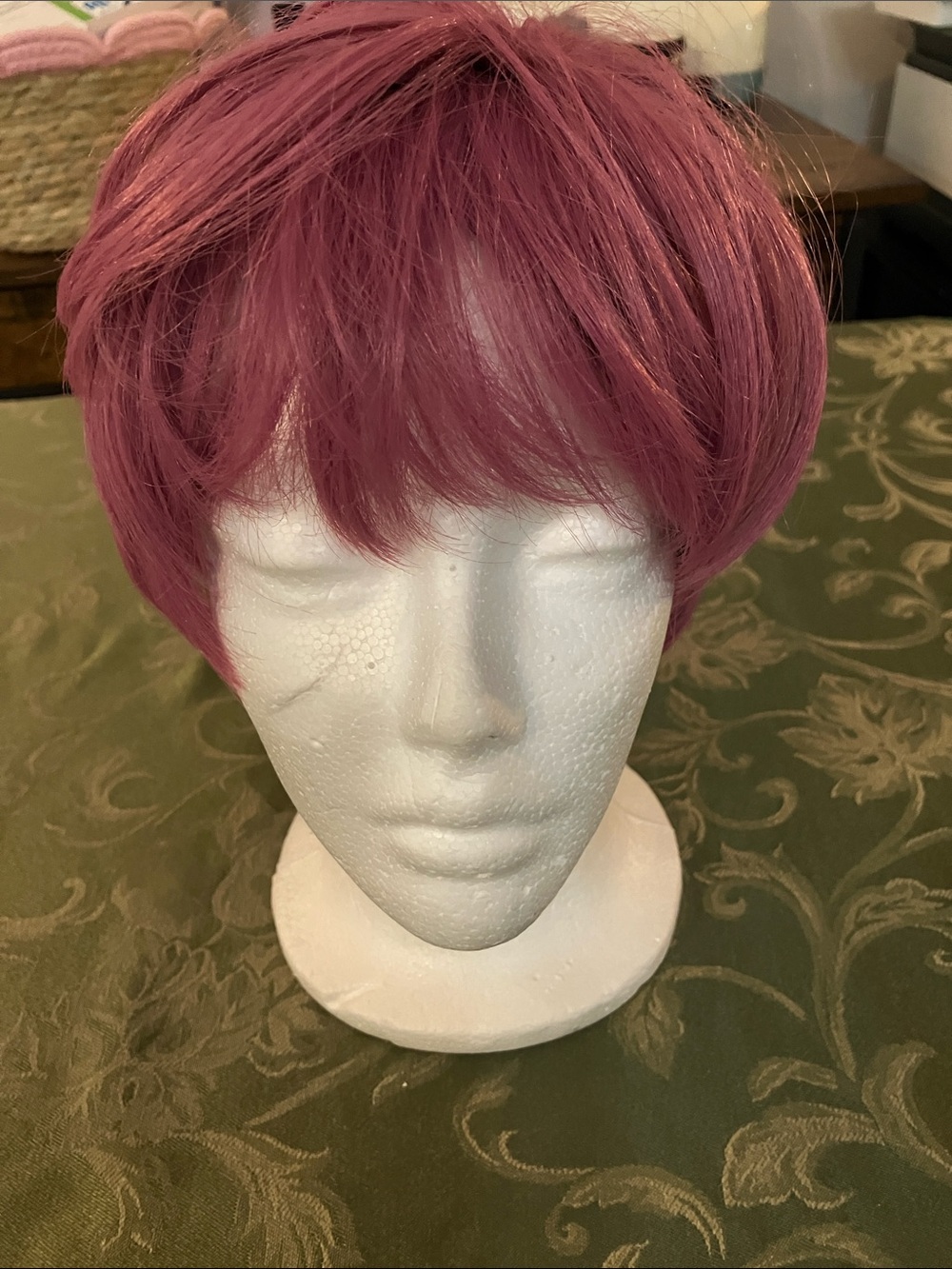 Short Pixie Cut Women’s Wig in Rose Pink